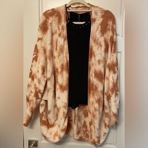 Oversized Animal Print Open Cardigan